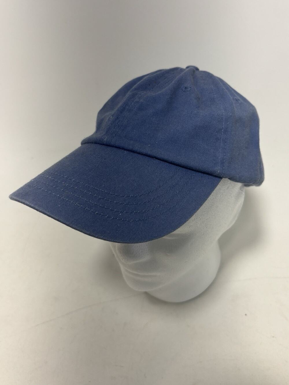 Anvil Blue Cotton Dad Hat Adjustable Baseball Cap Minimalist Casual OSFA